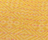 Artisan Hand Loomed Cotton Square Pillow - Yellow Diamond - 24"