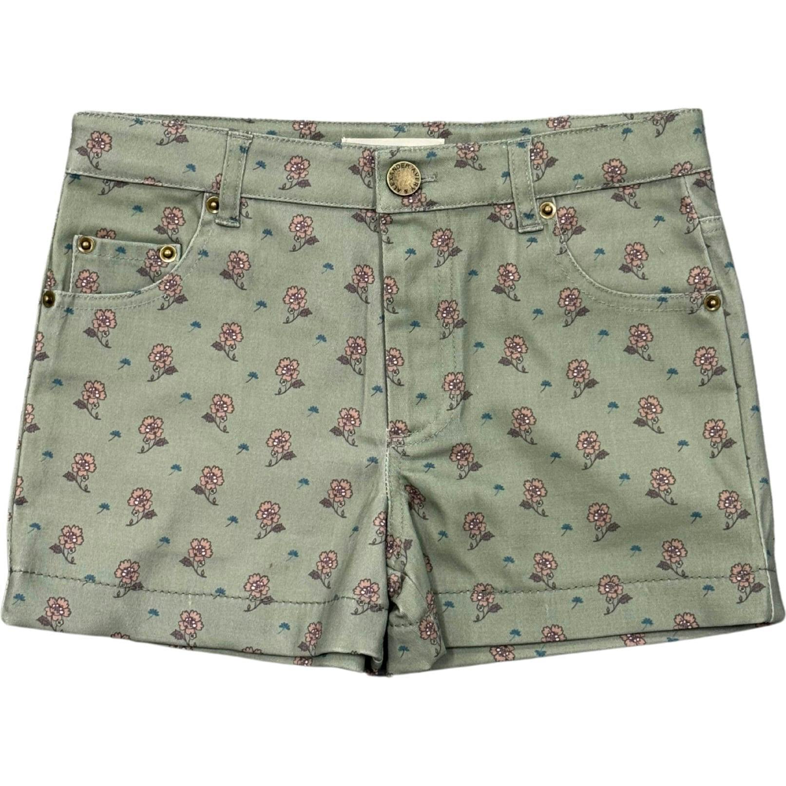 Girl's Printed Twill Shorts Ebba Viney Floral