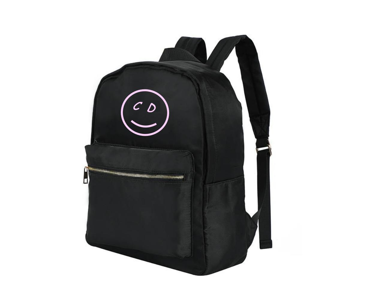 Personal Smiley Embroidered Backpack