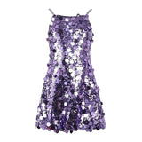 Purple Stardust Paillette Dress