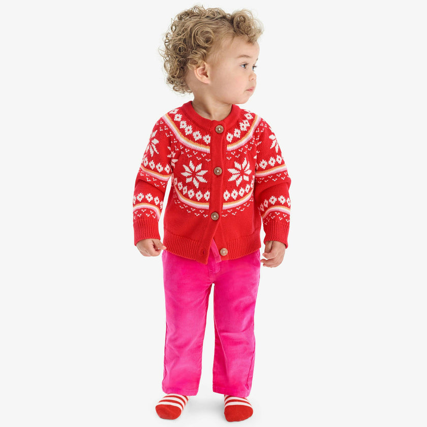 Baby stretch corduroy drawstring pant
