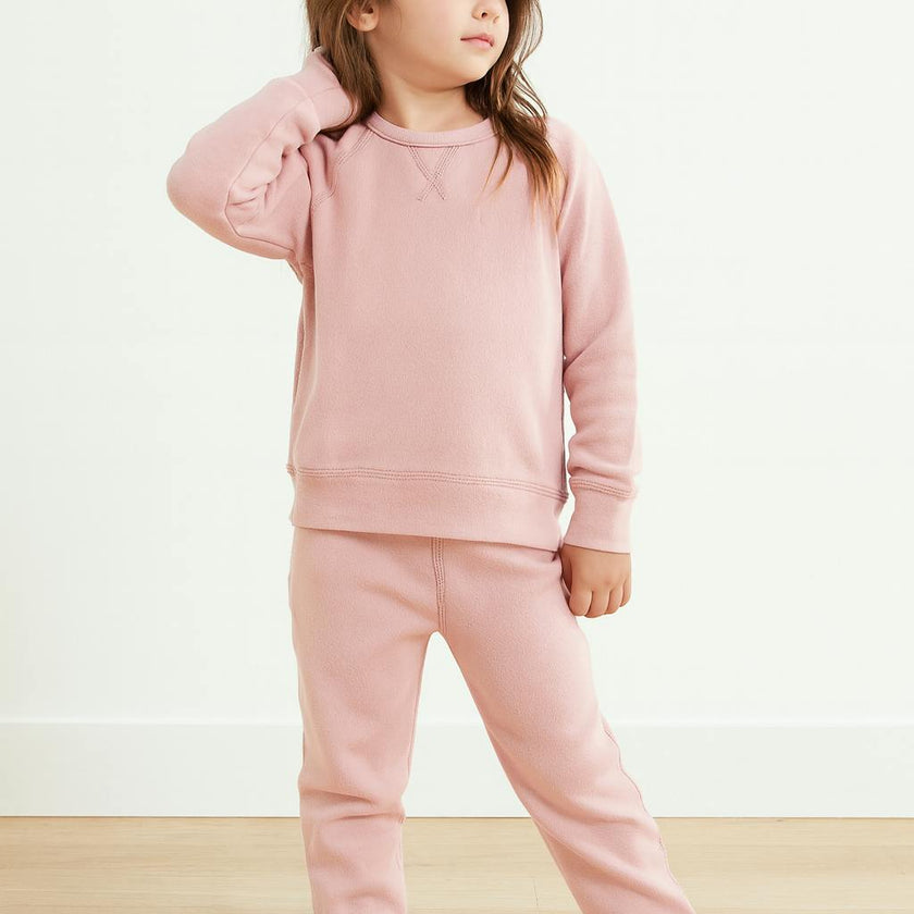 Sherpa Raglan Sweatshirt and Jogger Set