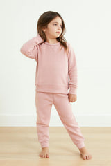 Sherpa Raglan Sweatshirt and Jogger Set