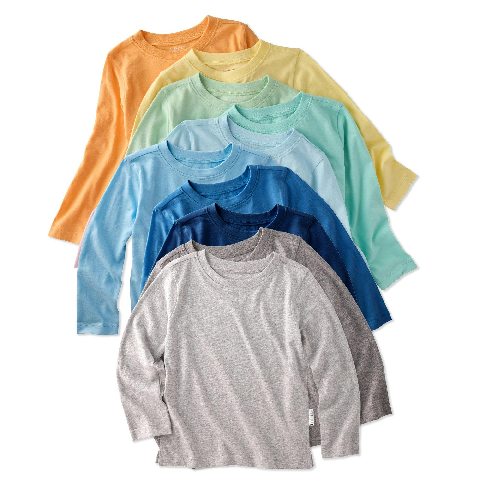LONDON 10-Pack Toddler Long Sleeve T-Shirts