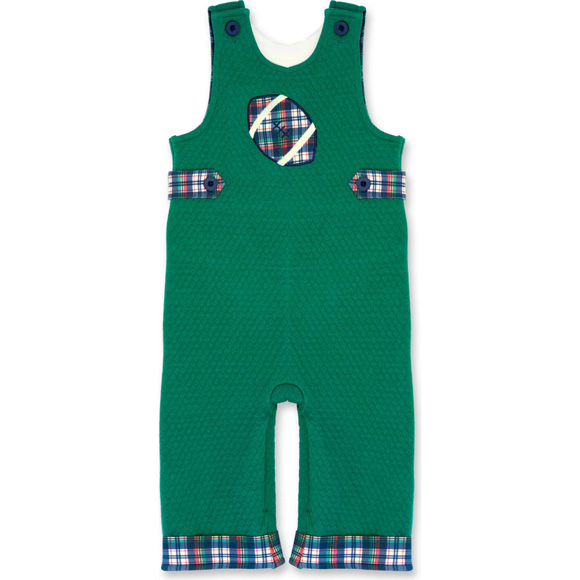 Green Jacquard Knit Longall With Football