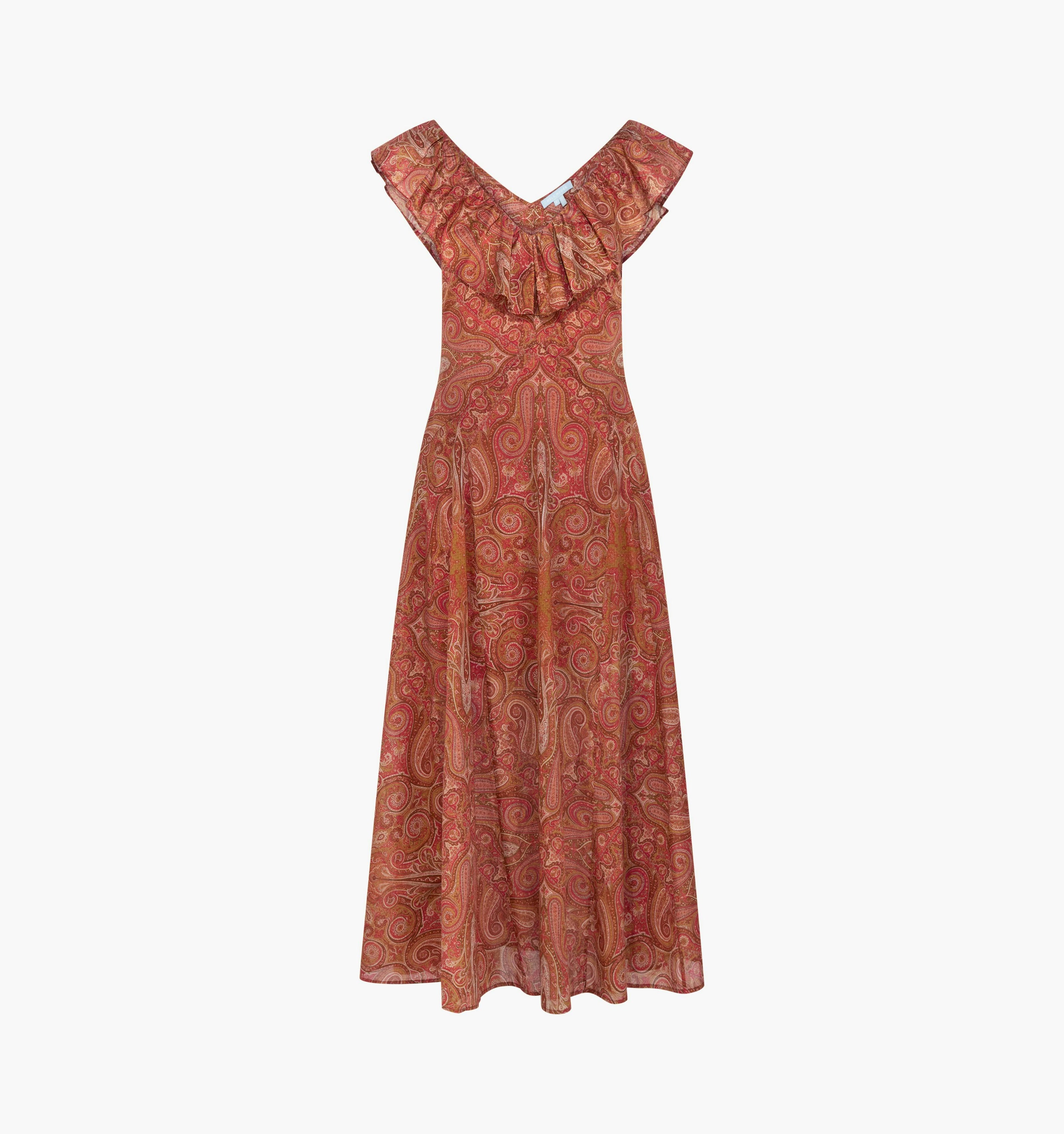 The Milani Dress -  Cypress Paisley