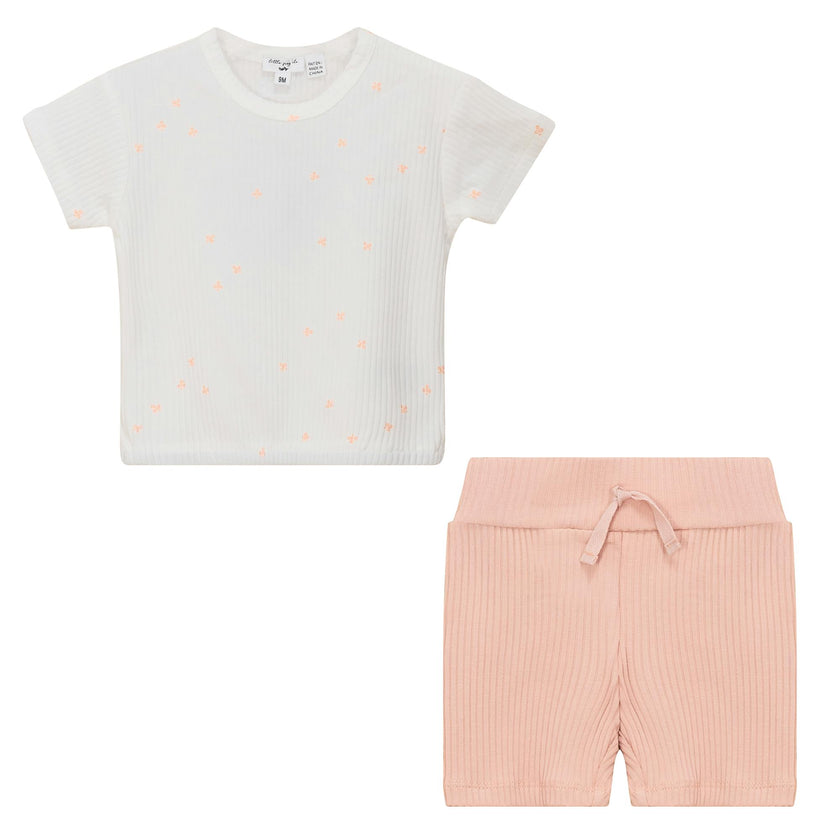 Clover Print Shorts Set