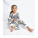 Black & Yellow Hearts Two piece Kids Pajama
