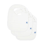 Cotton Muslin Classic Bib 3 Pack - White