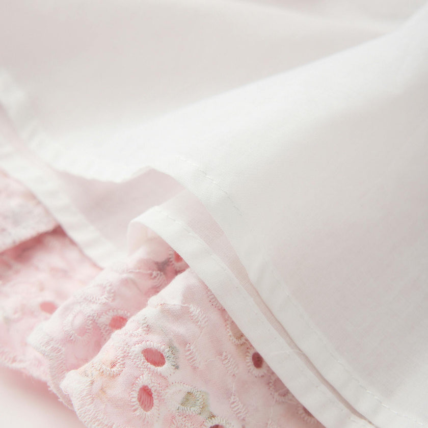 Julietta Cotton Embroidered Mini Dress