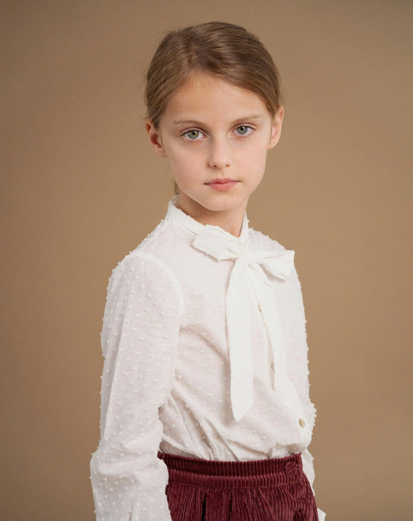 Amaia Blouse White Plumetis