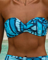 The Desert Island - Full Moon - Knot Bandeau Bikini Top with Removable Straps