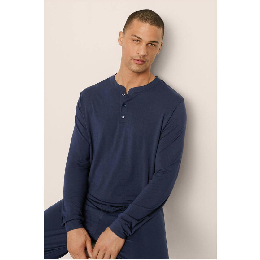 Henry TENCEL Modal Long PJ Set, Blue