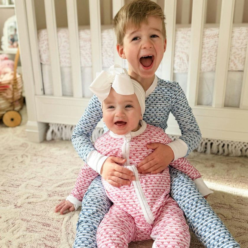 Sailor Hearts Two Piece Kids Pajamas