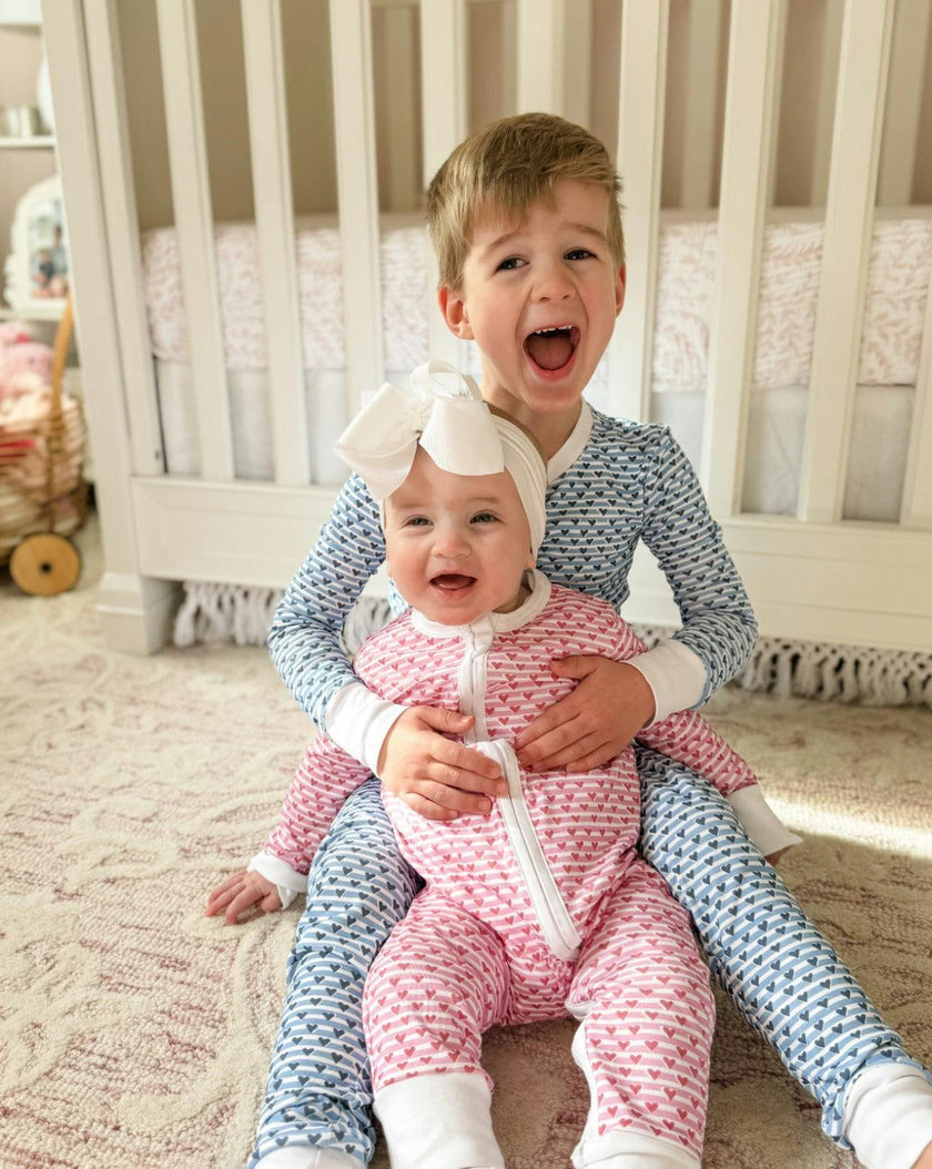 Sailor Hearts Two Piece Kids Pajamas