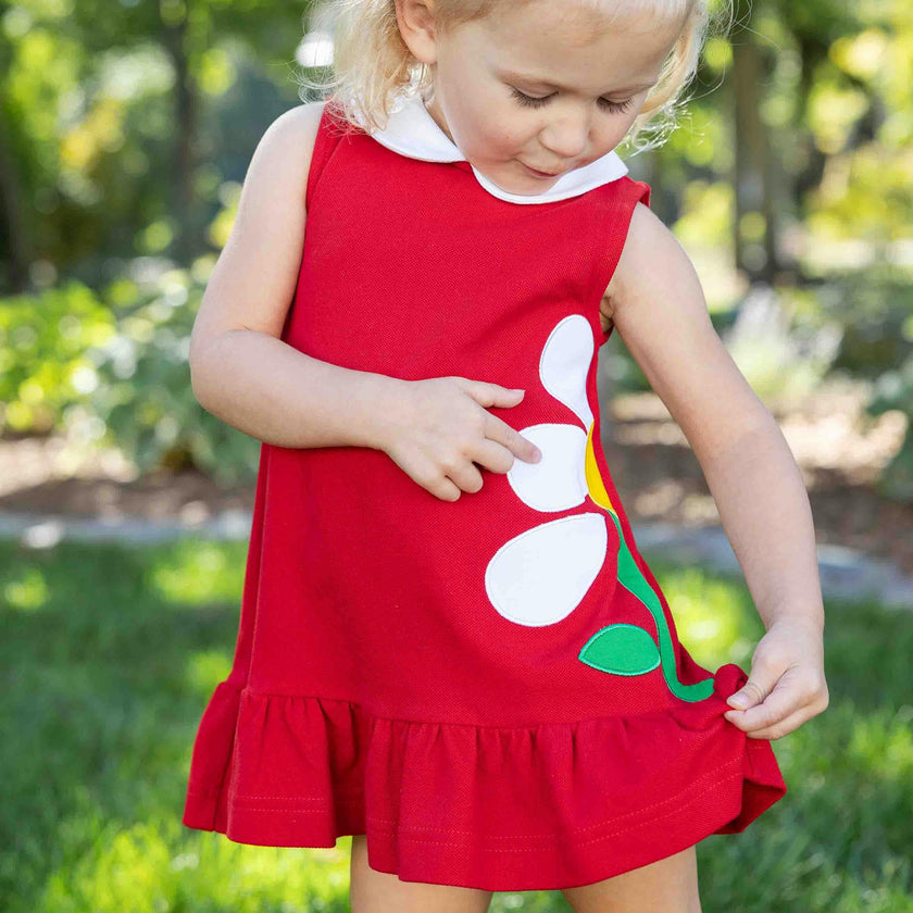Knit Dress With Flowers