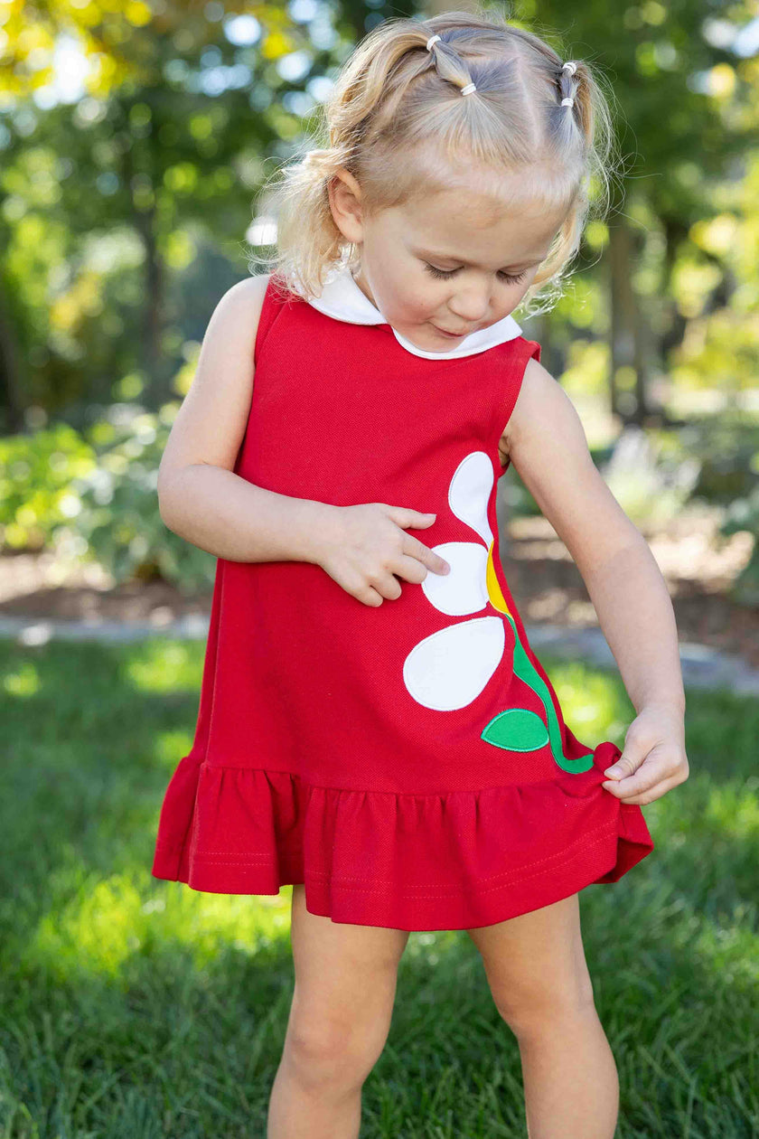 Knit Dress With Flowers