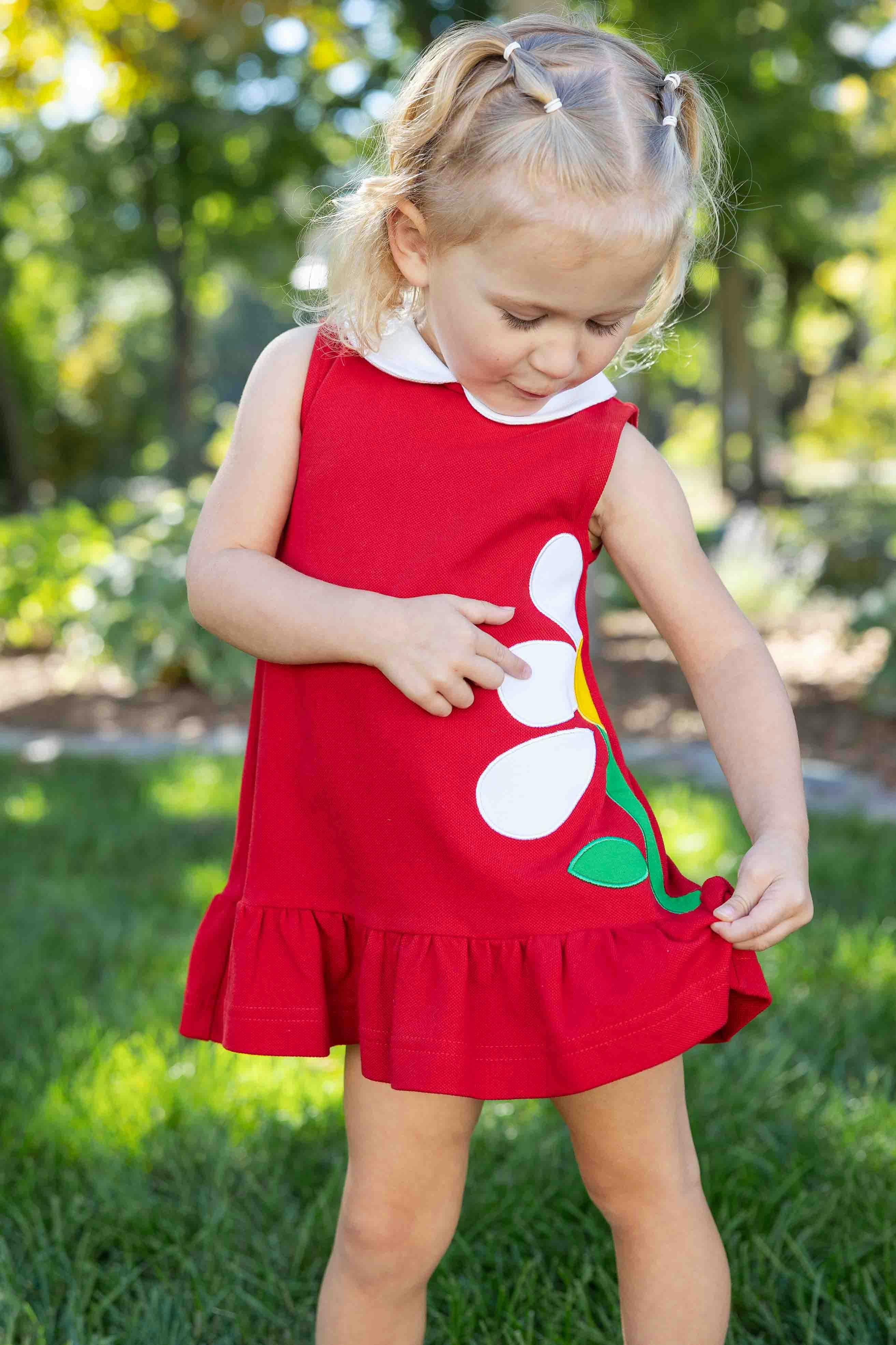 Knit Dress With Flowers