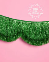 Holiday Scallop Fringe Banner - scalloped banner