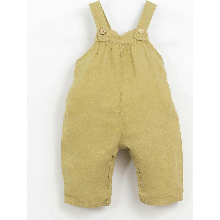2-Wooden Buttoned Overalls