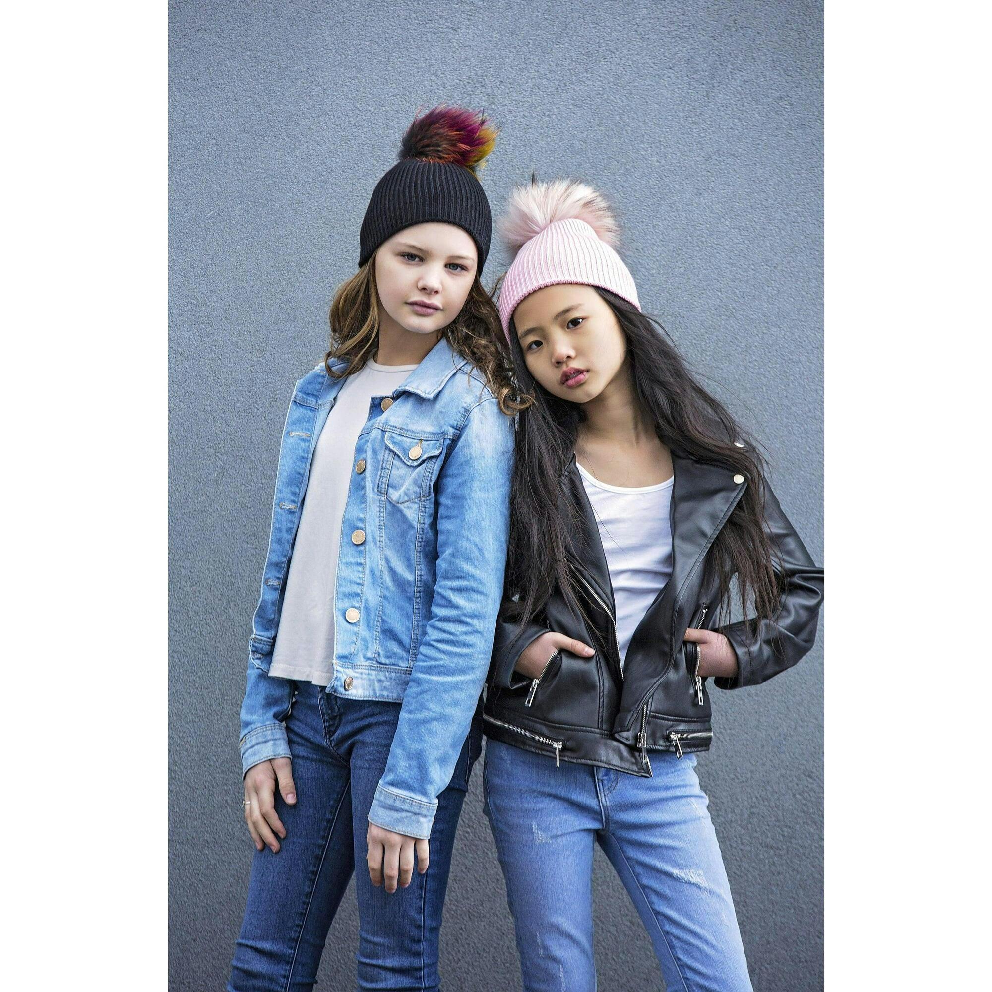 Knitted Wool Hat (Snap On Pom Sold Separately)