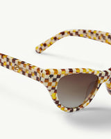 Suzy Sunglasses in Tortoise Checker