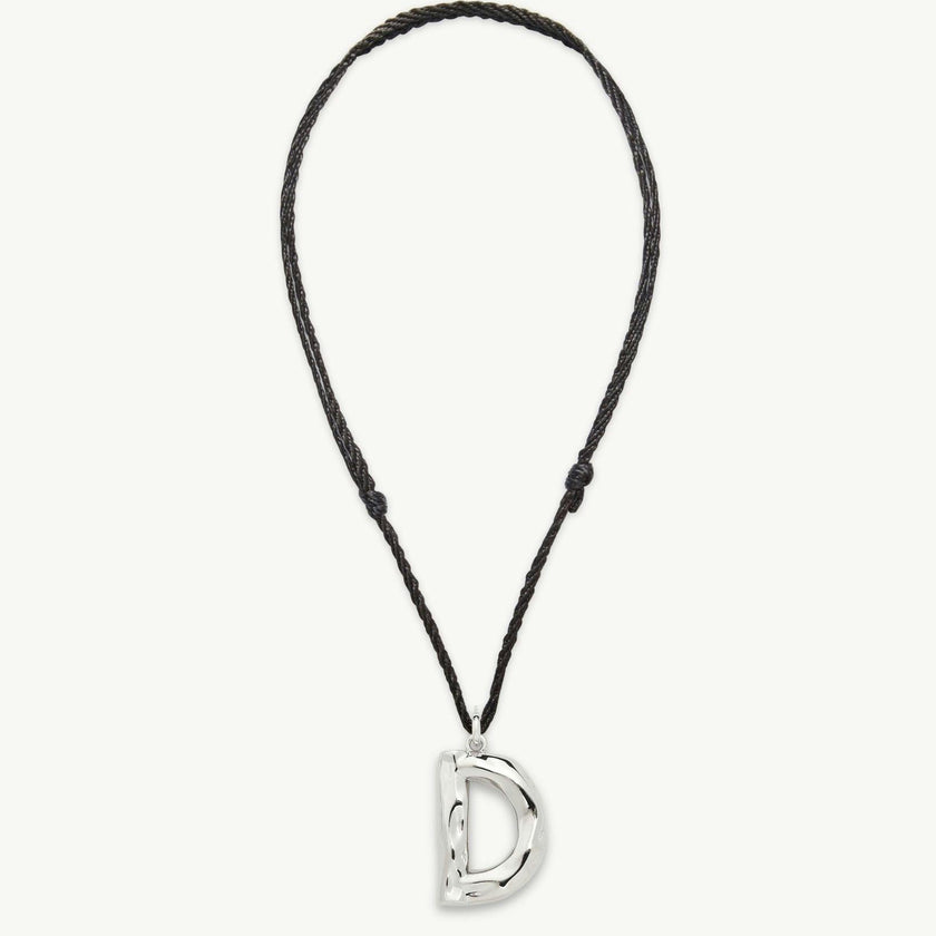 Grande Monogram Necklace in Silver