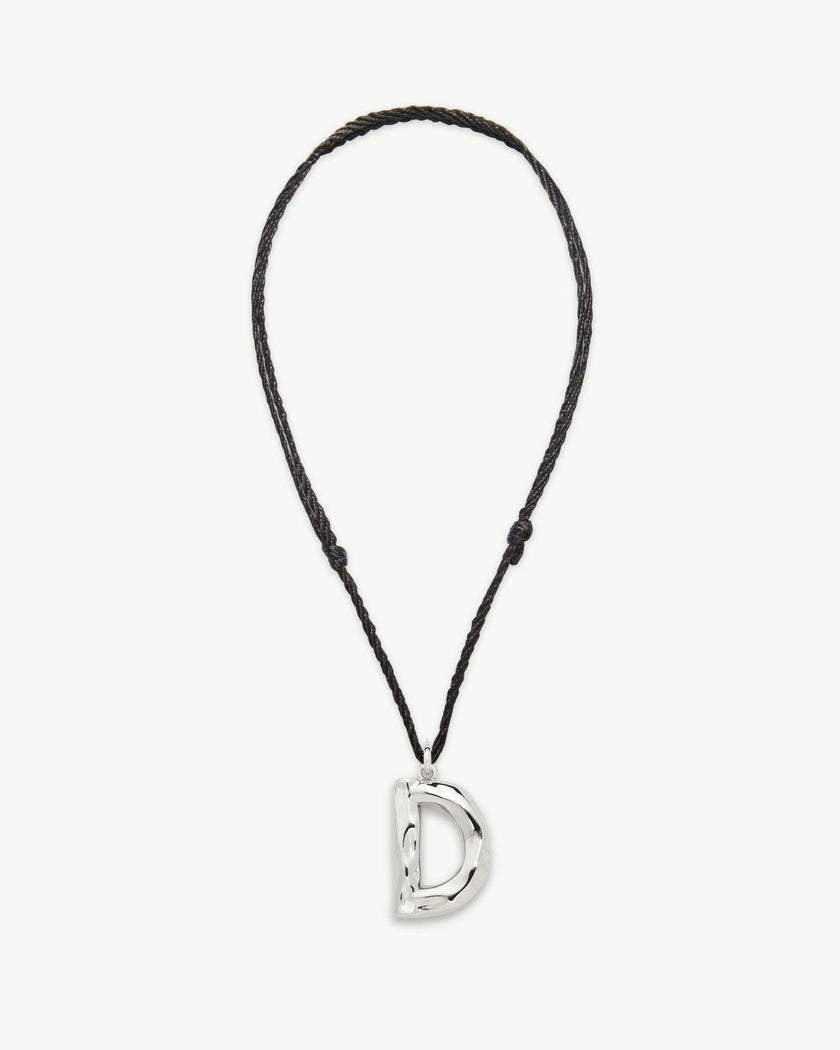 Grande Monogram Necklace in Silver