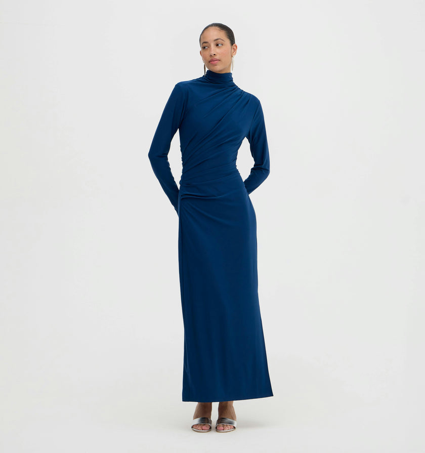 The Rizzo Dress - Peacock Blue