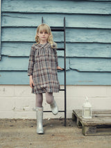 Sweet Plaid Long Sleeve Dress