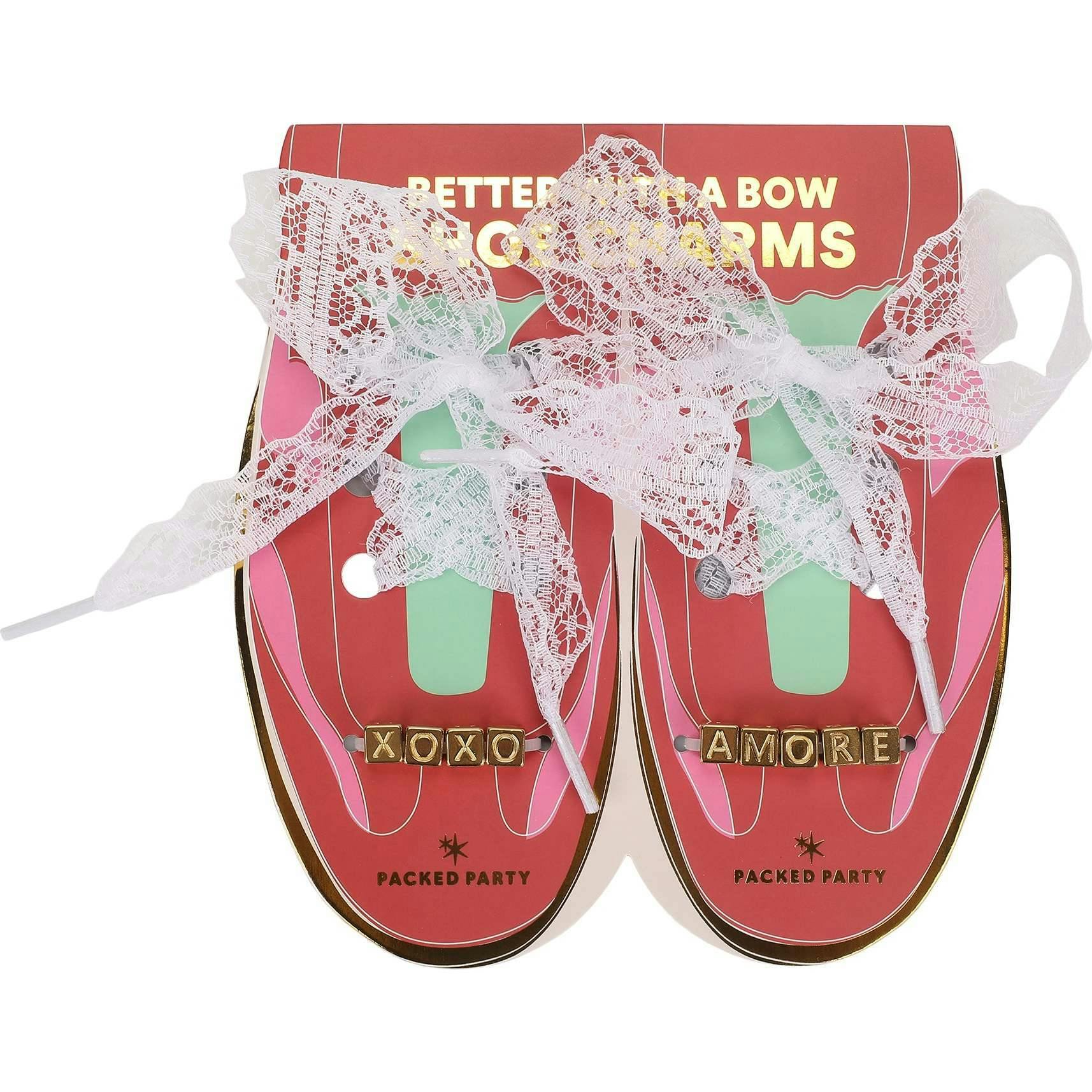 XOXO Shoe Lace & Charm Set