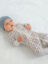 Peyton Zipper Sleeper - Bluen Fairisle