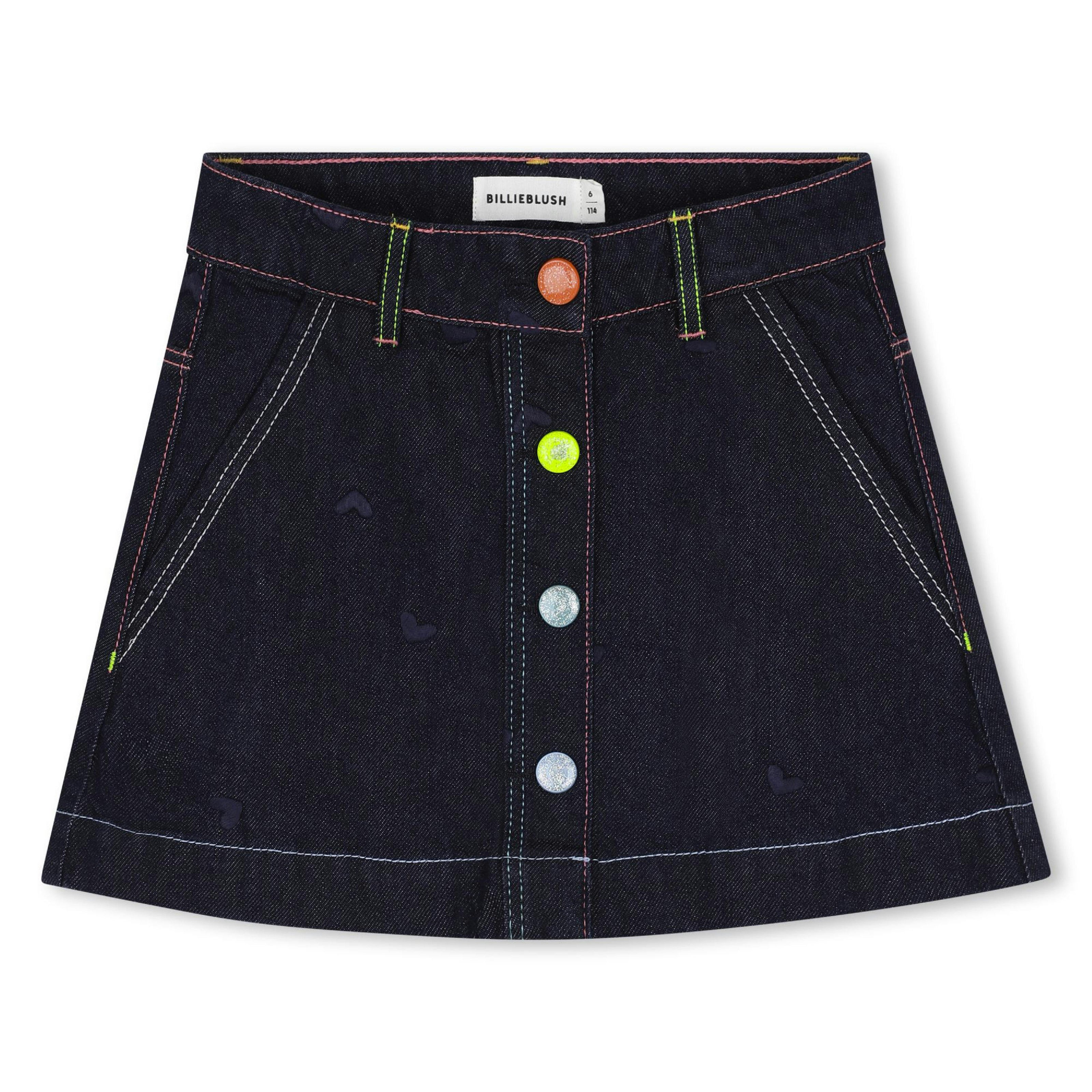 Blue Denim Heart Skirt