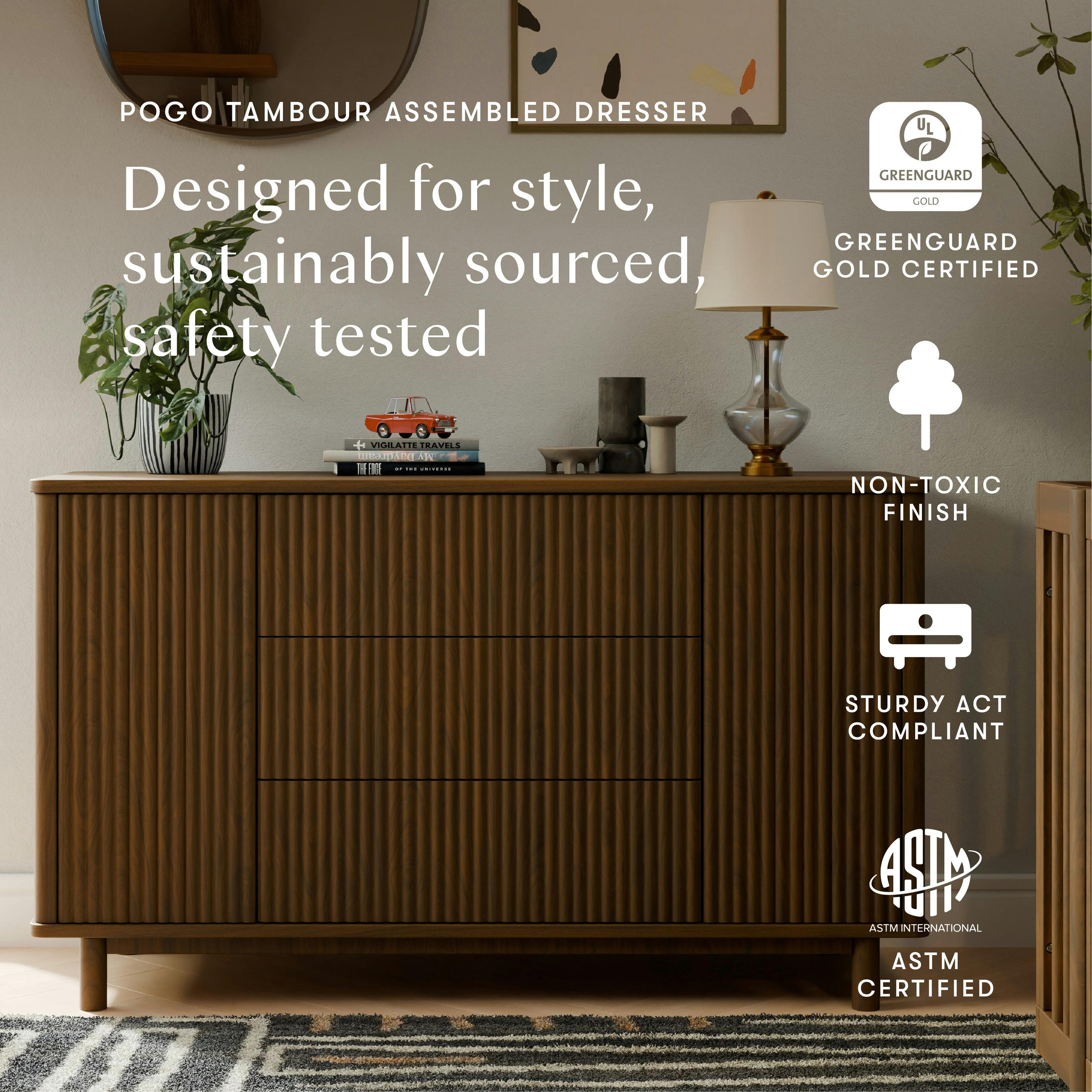 Pogo Tambour Extra Wide Assembled Dresser (58