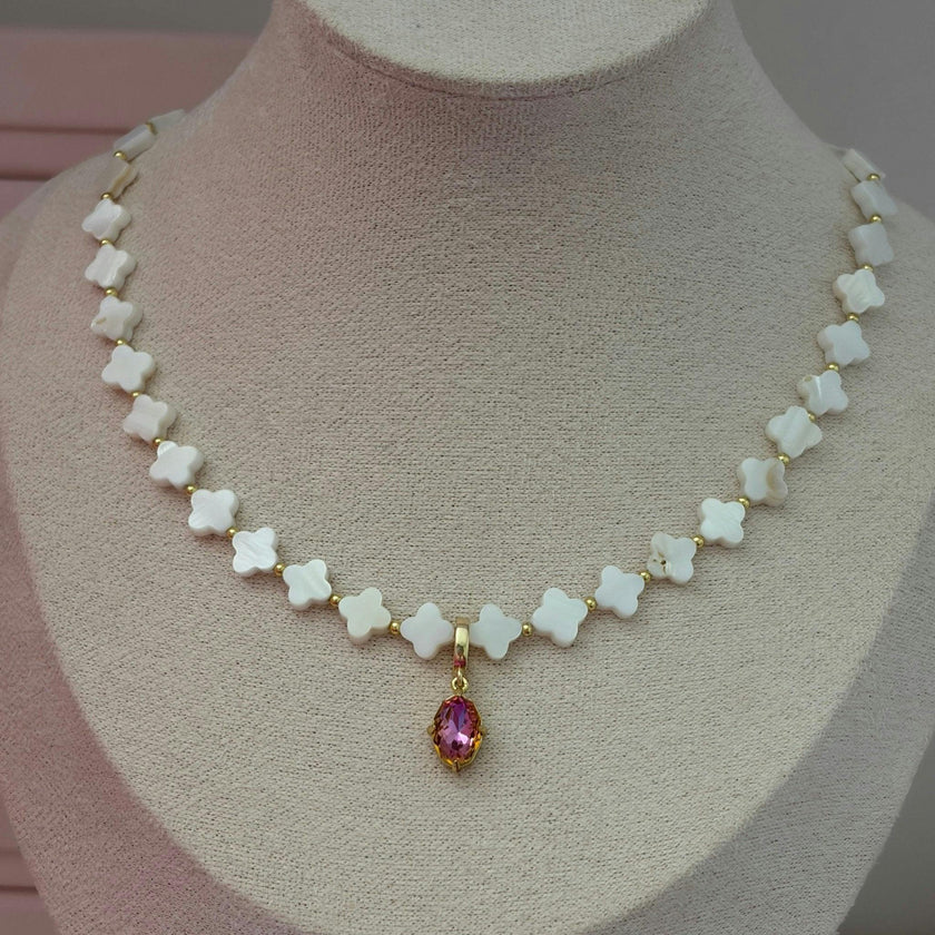 Hot Pink Gem Charm