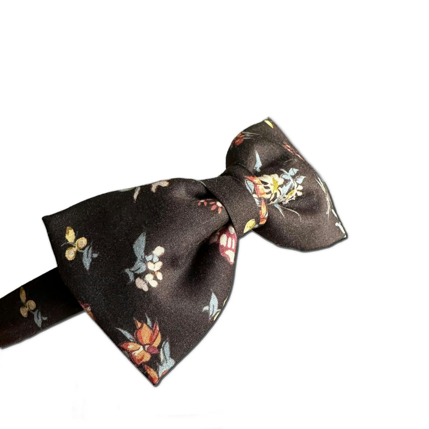 Liberty of London Bow Headband, Brown Floral