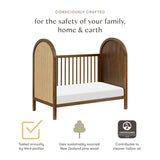 Babyletto Bondi Cane 3-in-1 Convertible Crib with Toddler Bed Conversion Kit