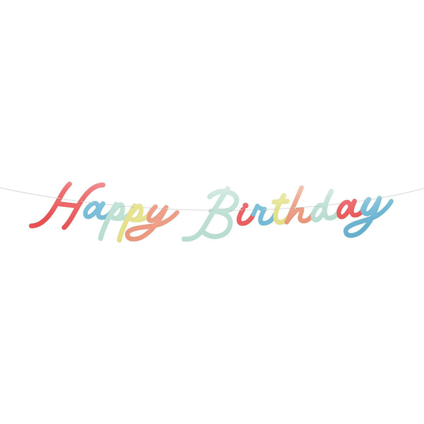 Bright Personalisable Birthday Garland Set