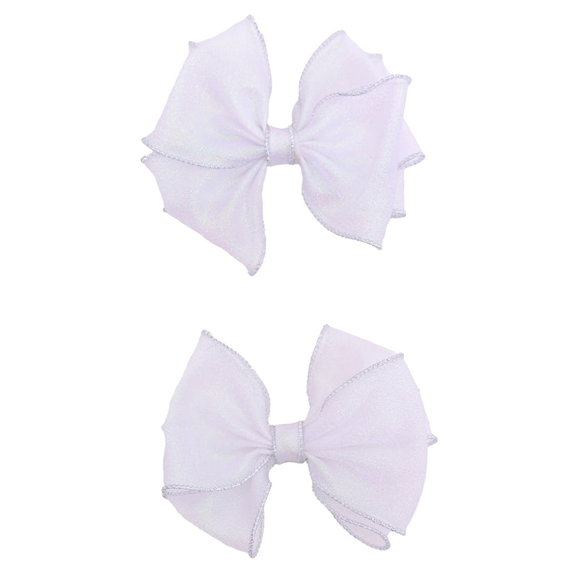 Shimmering Bow Hairclip Set