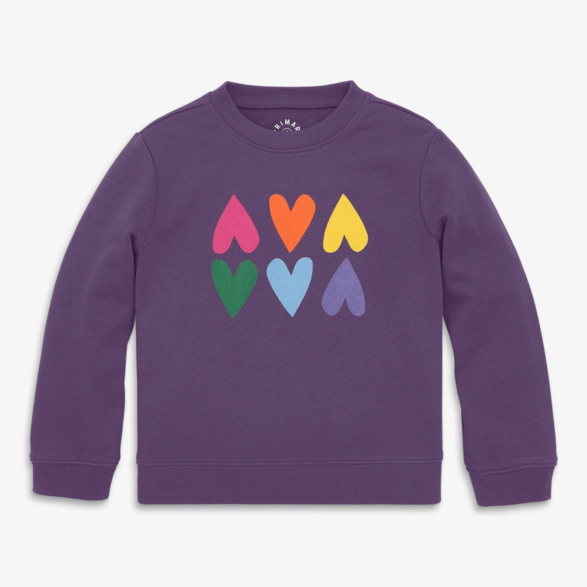 Kids sweatshirt with hearts