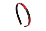 Winter Check Thin Headband