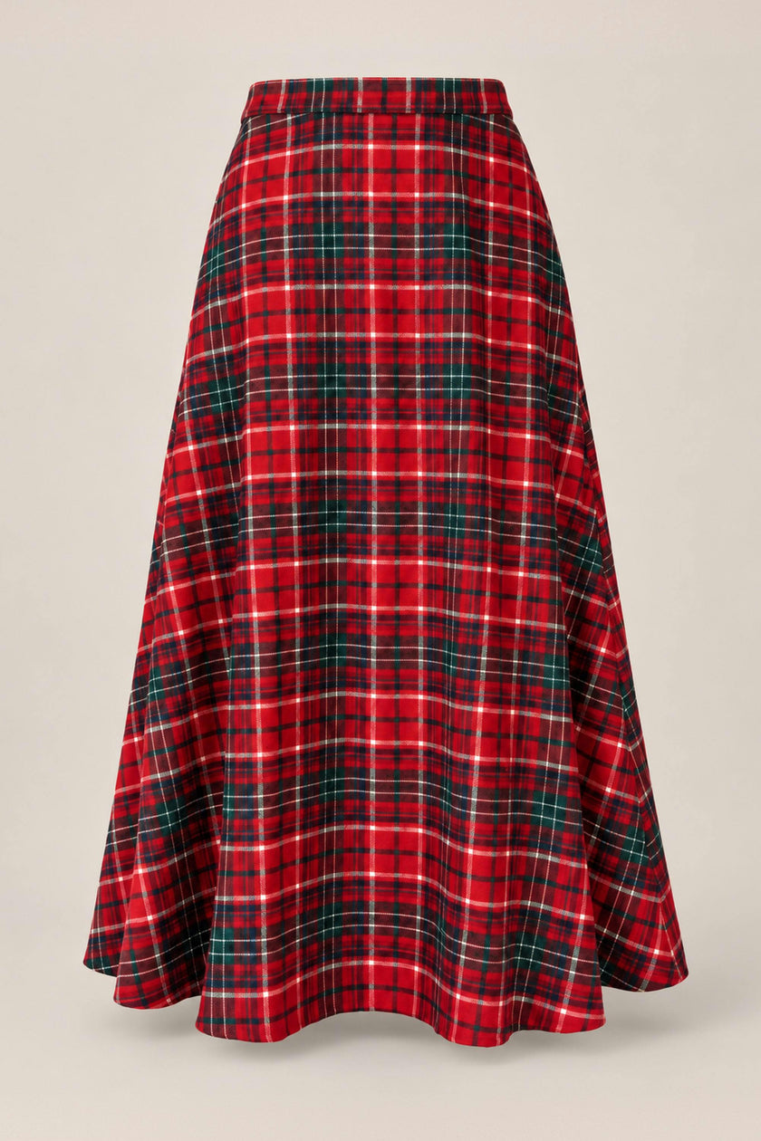 Ana Skirt in Christmas Cheer Plaid