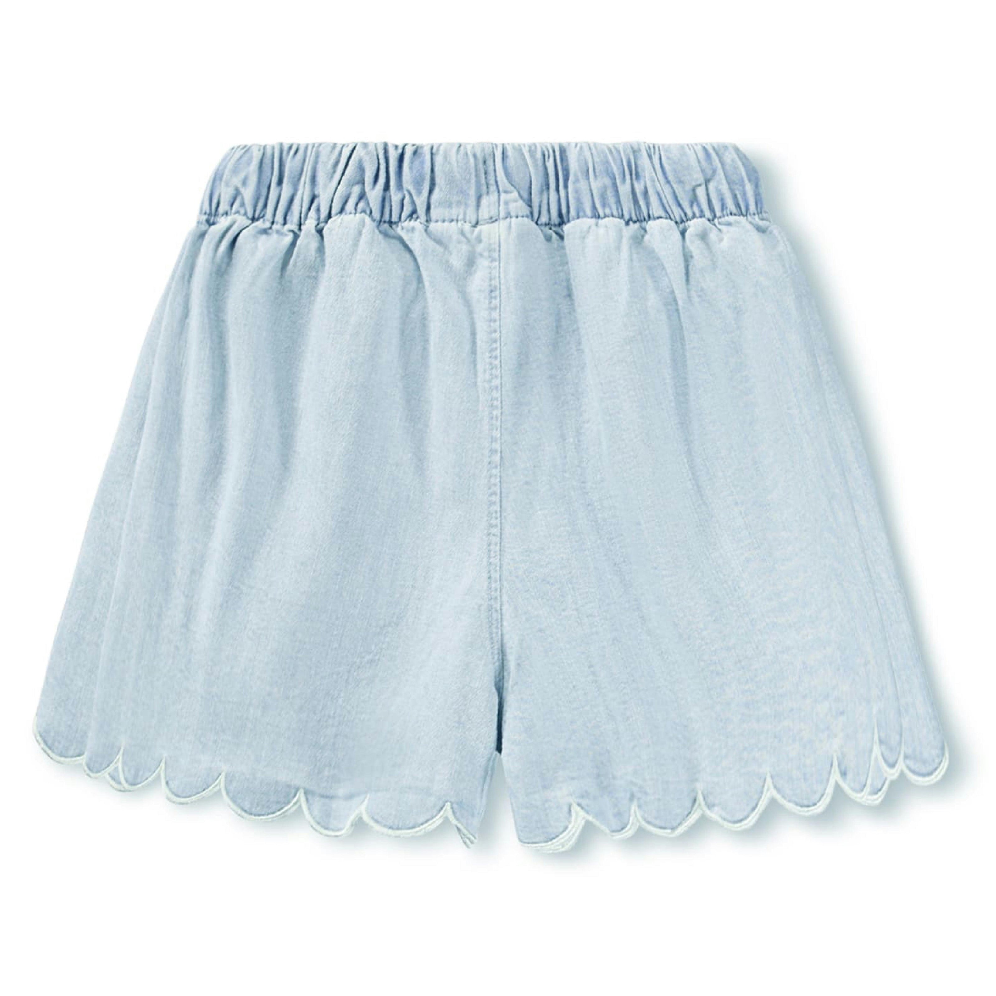 Molo Addie Washed Chambrey Shorts