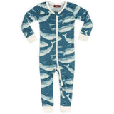 Blue Bamboo Zipper Pajama