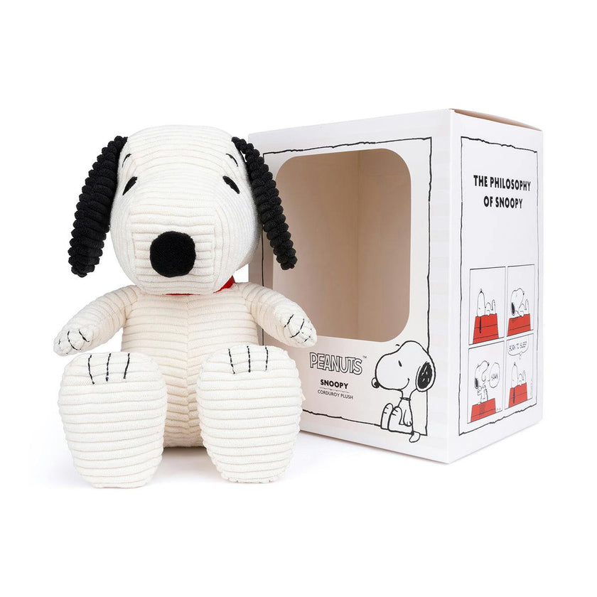 Plush Peanuts Snoopy Corduroy Cream In Giftbox 11"
