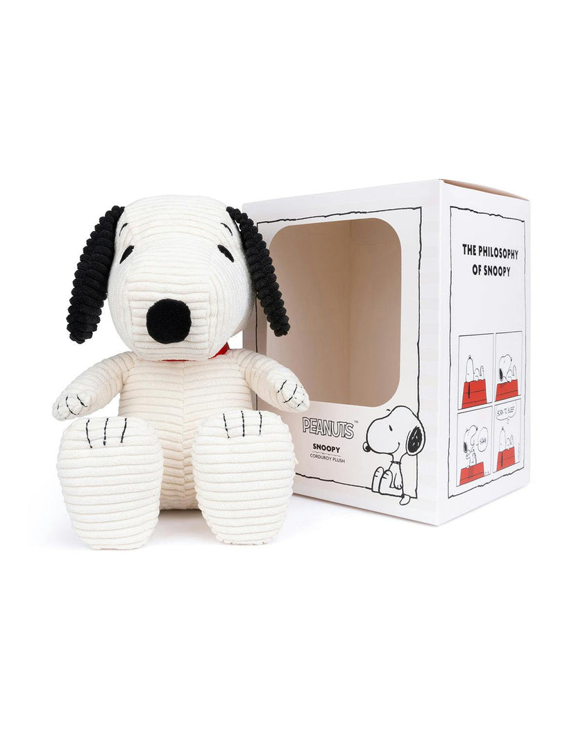 Plush Peanuts Snoopy Corduroy Cream In Giftbox 11"
