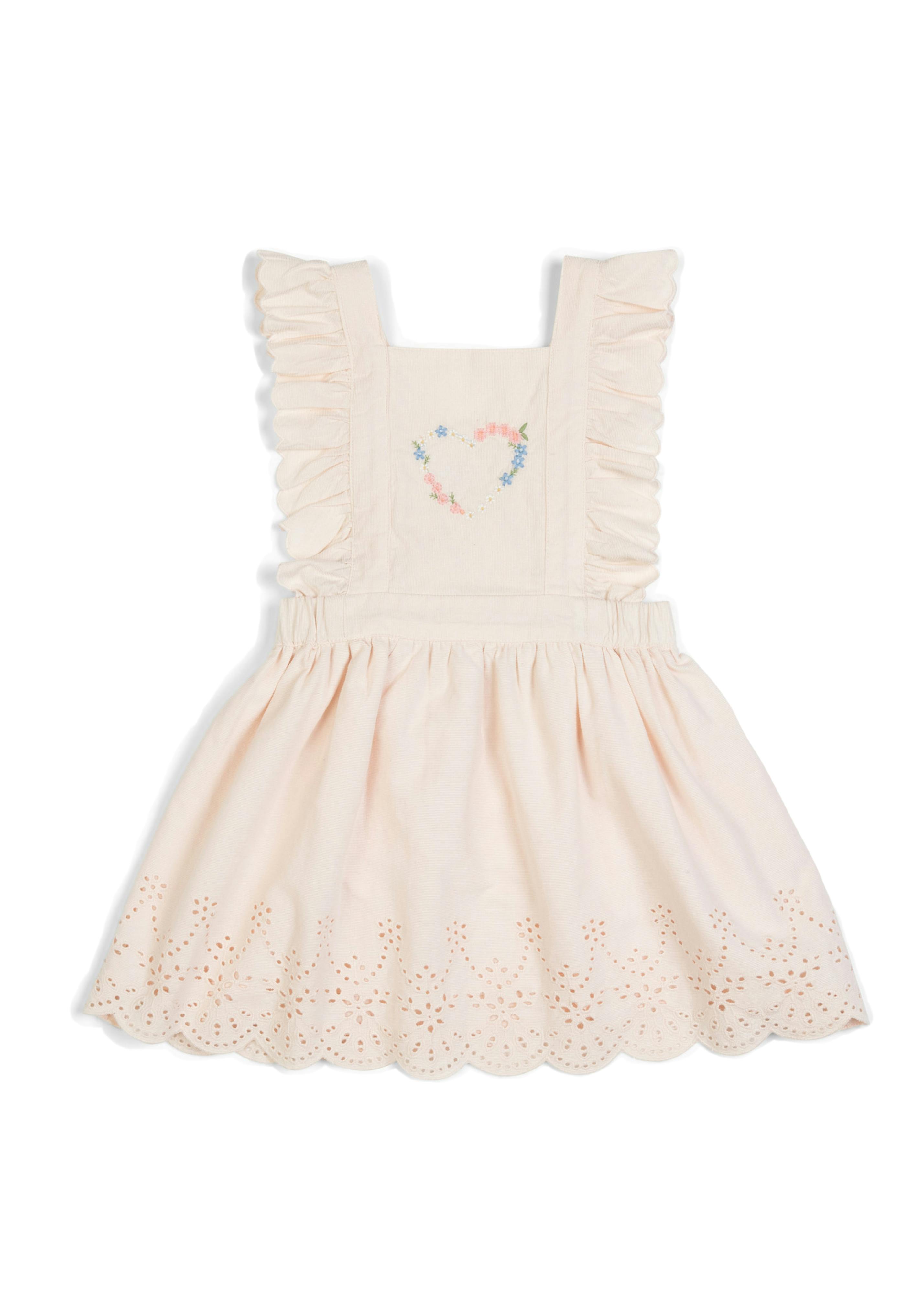 Chloé | Corduroy Cotton Anglaise Dress | Primrose