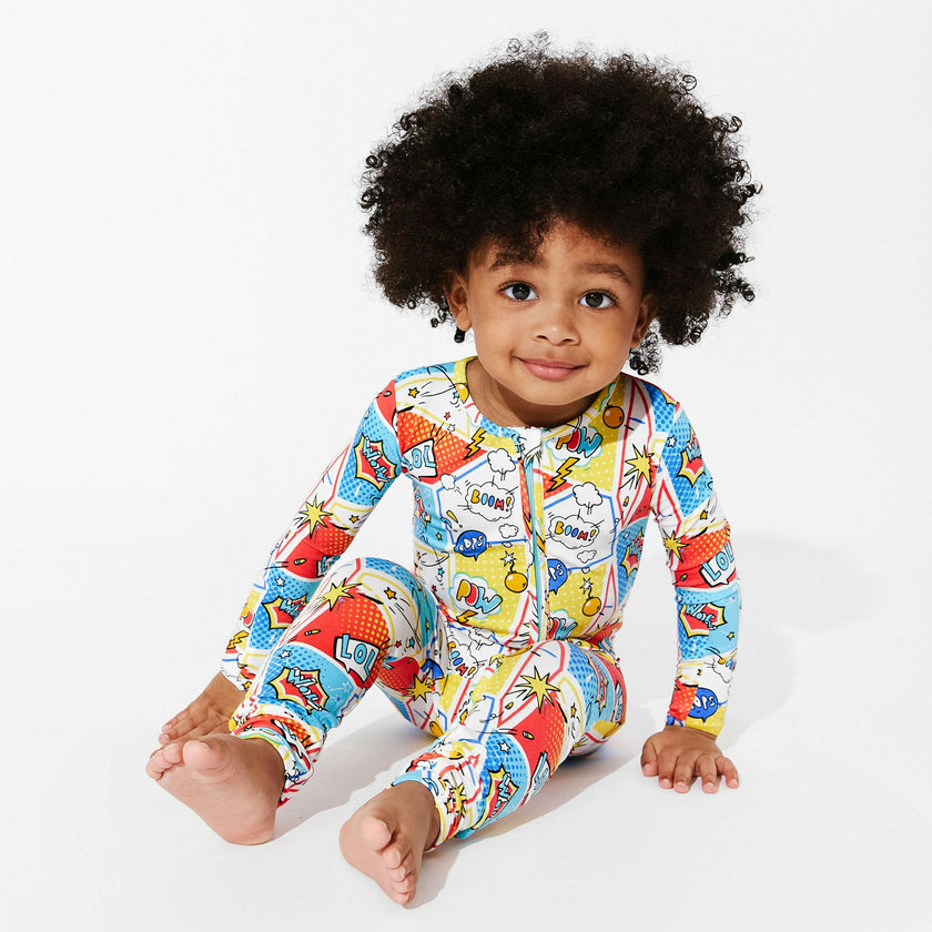 Comic Hero Bamboo Convertible Footie