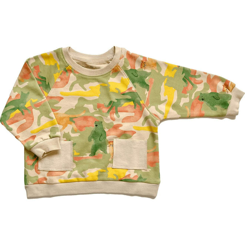 Toby Printed Long Sleeve Terry Sweatshirt