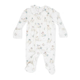 Flower Ducklings - Smocked Peter Pan Snap Footie